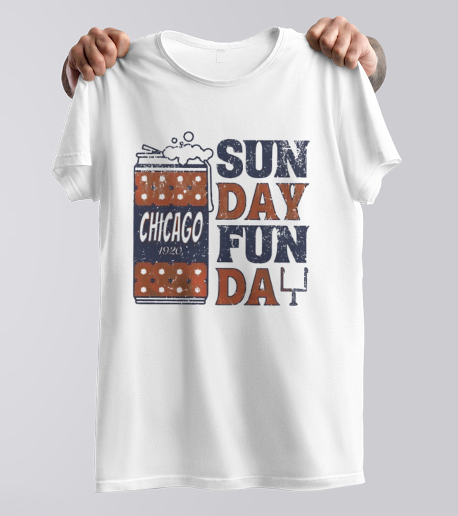 Chicago 1920 Chicago Bears Sunday Fun Day T-Shirt