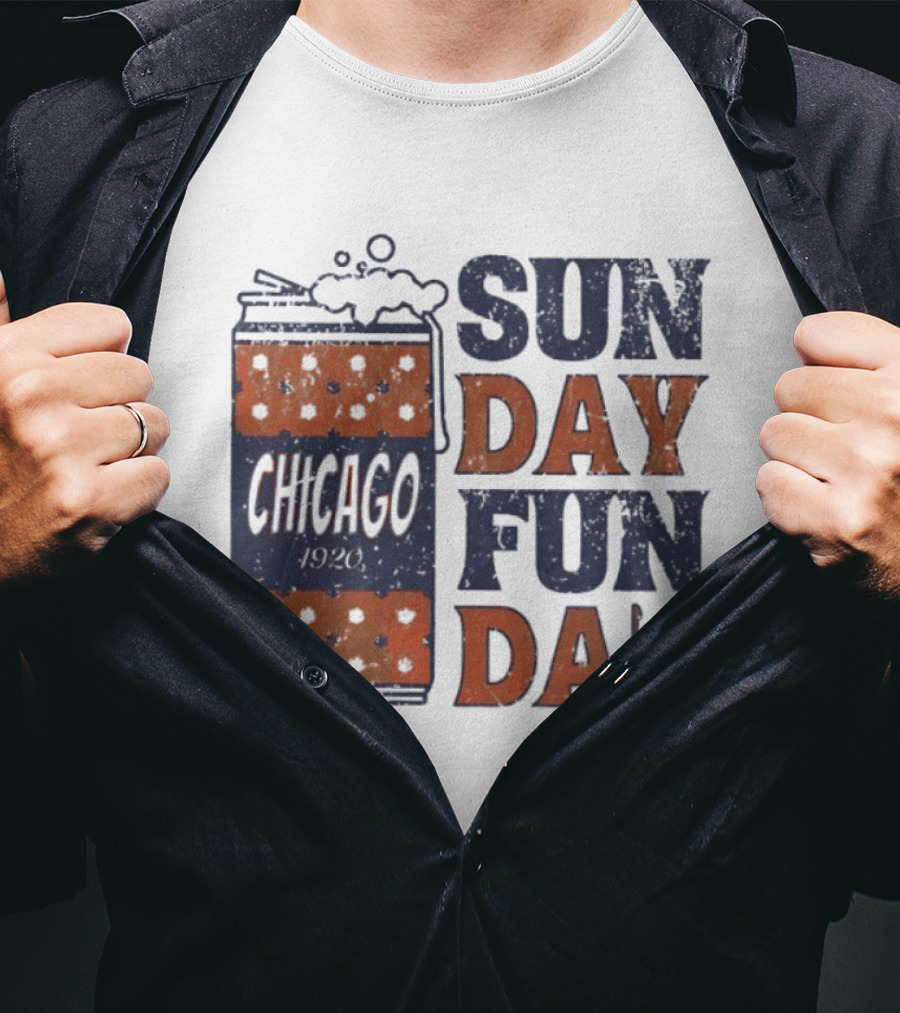 Chicago 1920 Chicago Bears Sunday Fun Day T-Shirt