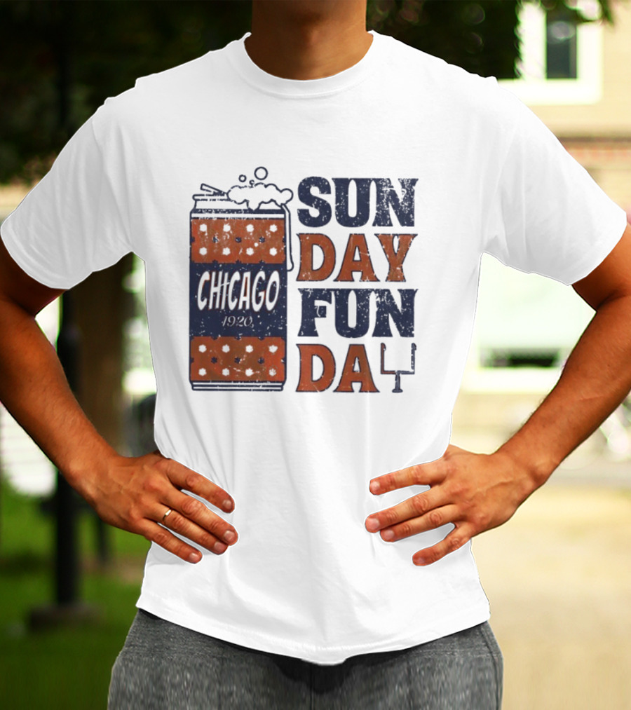Chicago 1920 Chicago Bears Sunday Fun Day T-Shirt