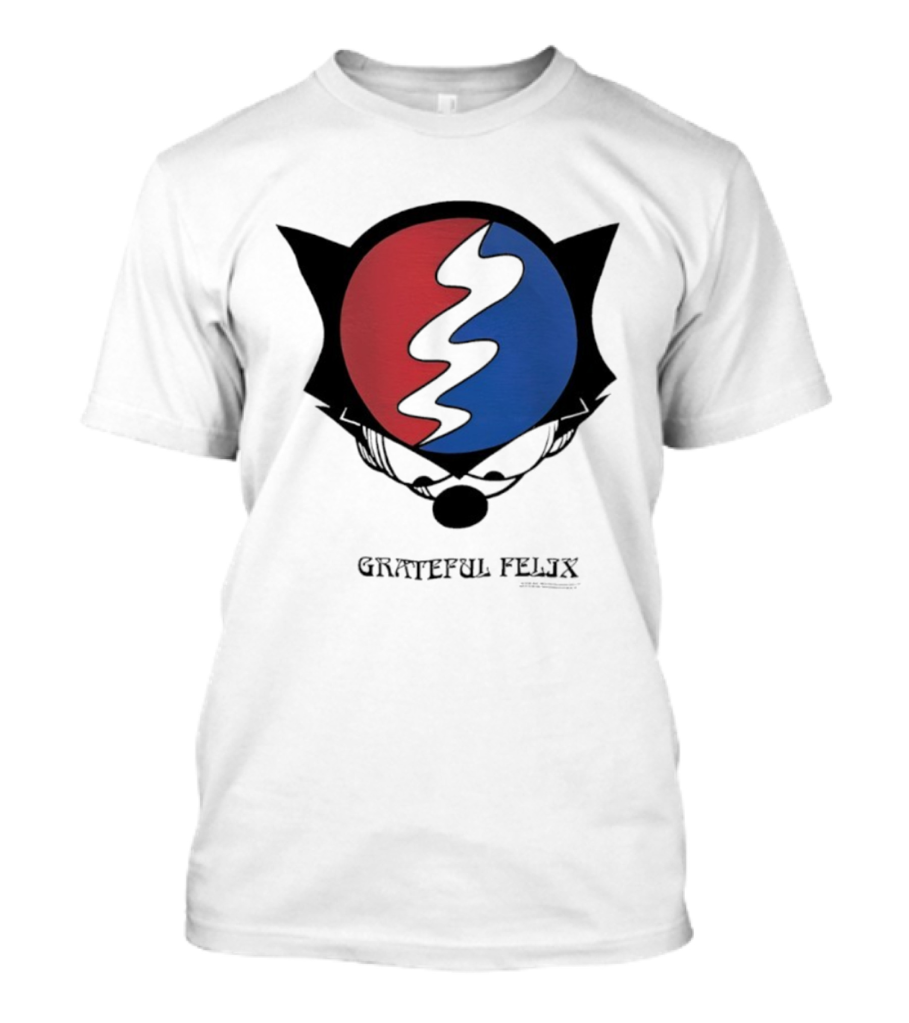 Grateful Dead Felix The Cat Steal Your Face Emblem T-Shirt