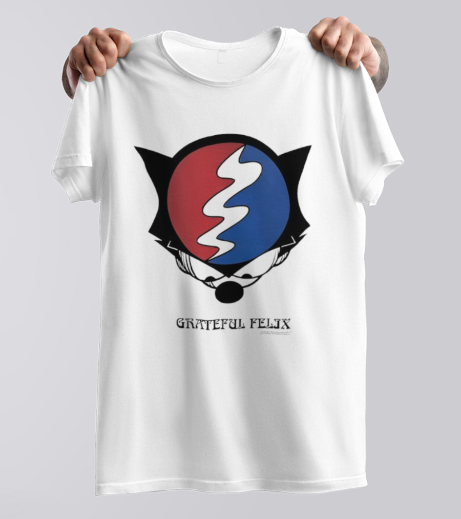 Grateful Dead Felix The Cat Steal Your Face Emblem T-Shirt