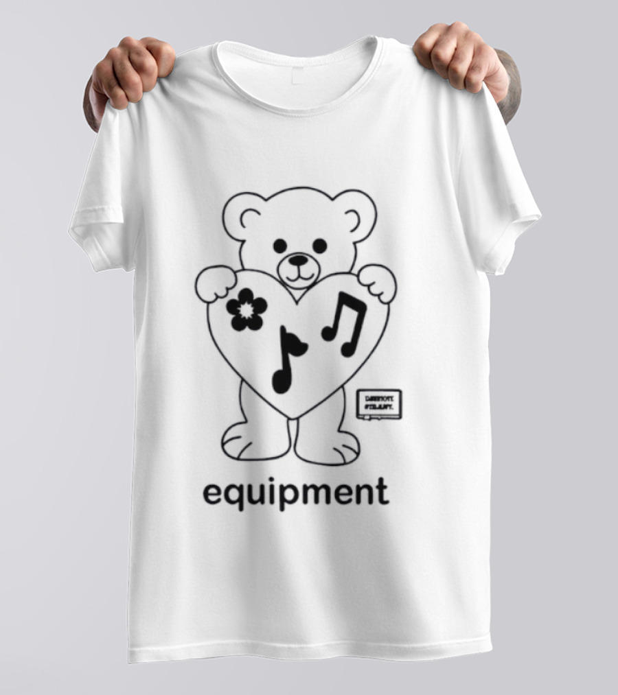 Equipment Bear Heart Notes Music Symbol T-Shirt
