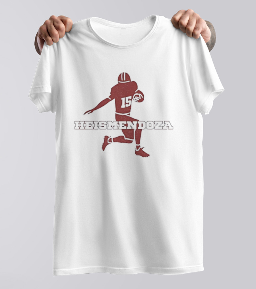 Fernando Mendoza Heismendoza 15 Indiana Hoosiers Football Heisman Trophy Theme T-Shirt