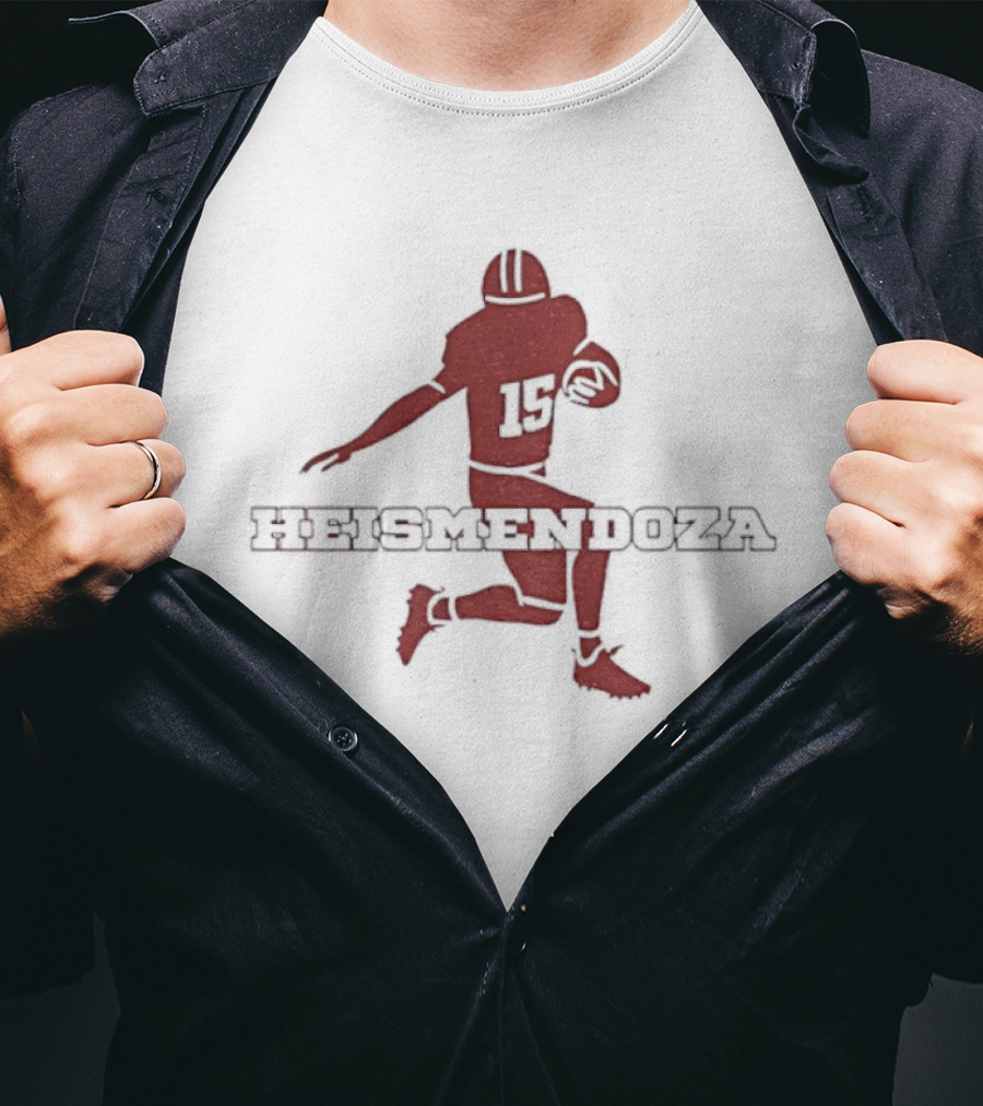 Fernando Mendoza Heismendoza 15 Indiana Hoosiers Football Heisman Trophy Theme T-Shirt