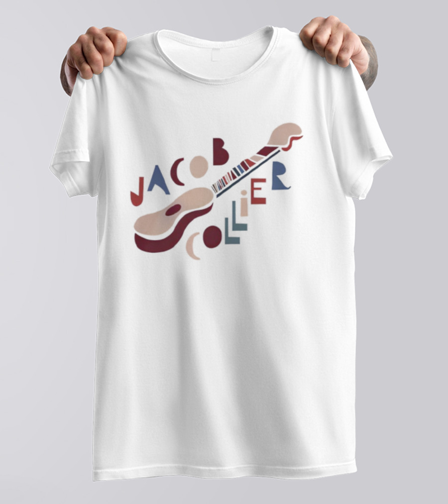 Jacob Collier Colorful Guitar Art Letters T-Shirt