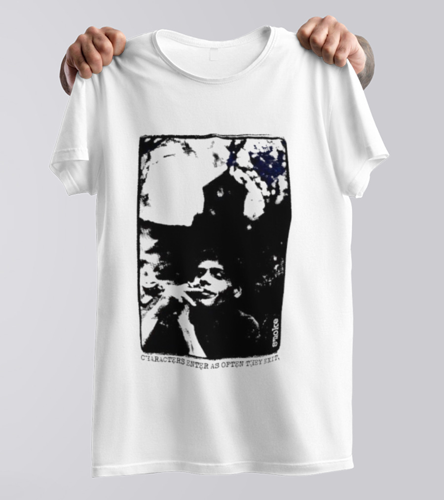 Smoke Michael Peter Smith Characters Enter As Often As They Exit T-Shirt
