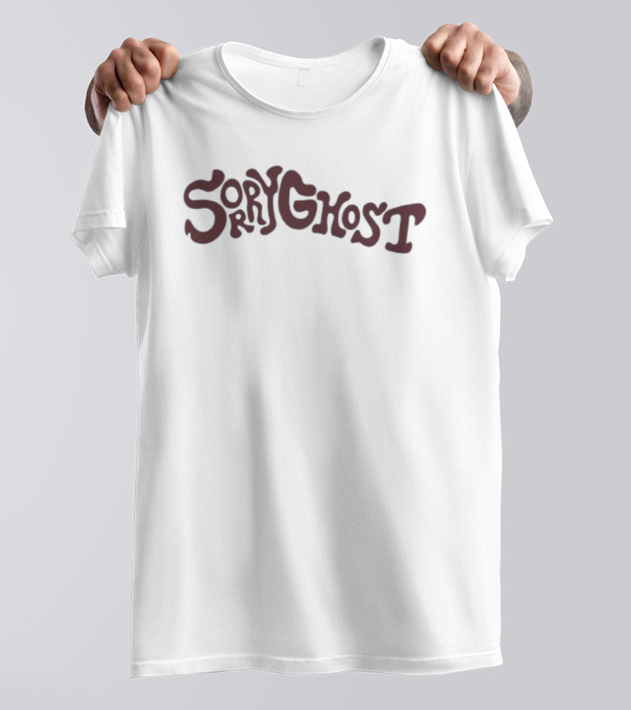 Sorry Ghost 2025 Retro Style Text Design T-Shirt