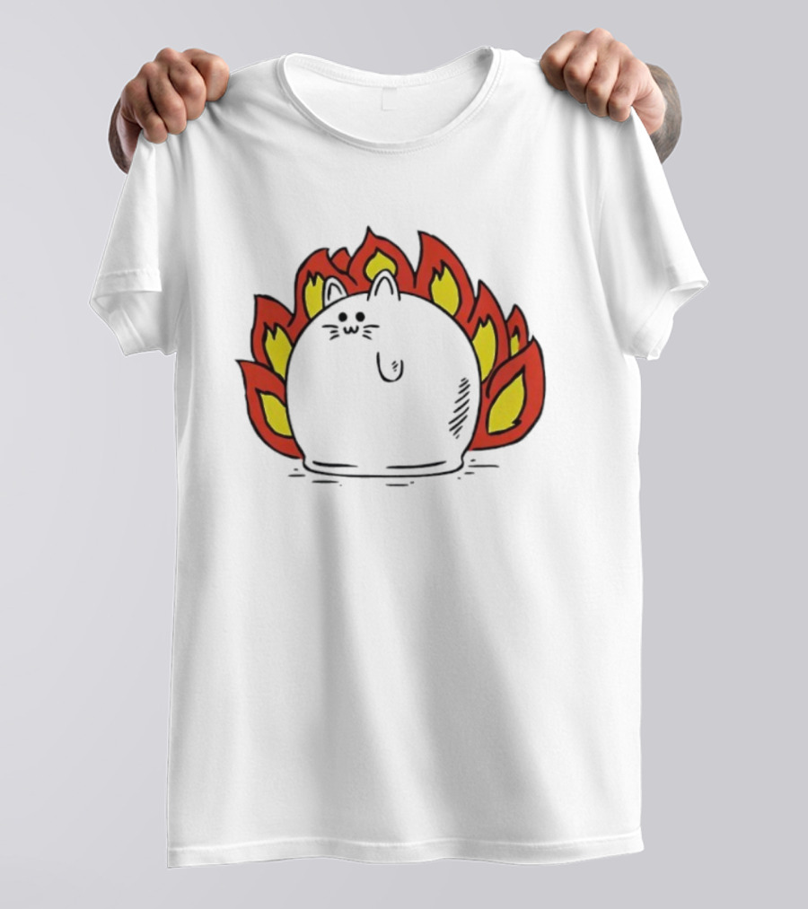 Plankton Muffin Surrounded By Flames T-Shirt