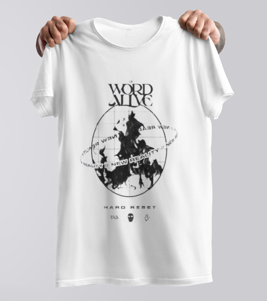 The Word Alive Virtual World Tour New Reality Hard Reset TWA T-Shirt