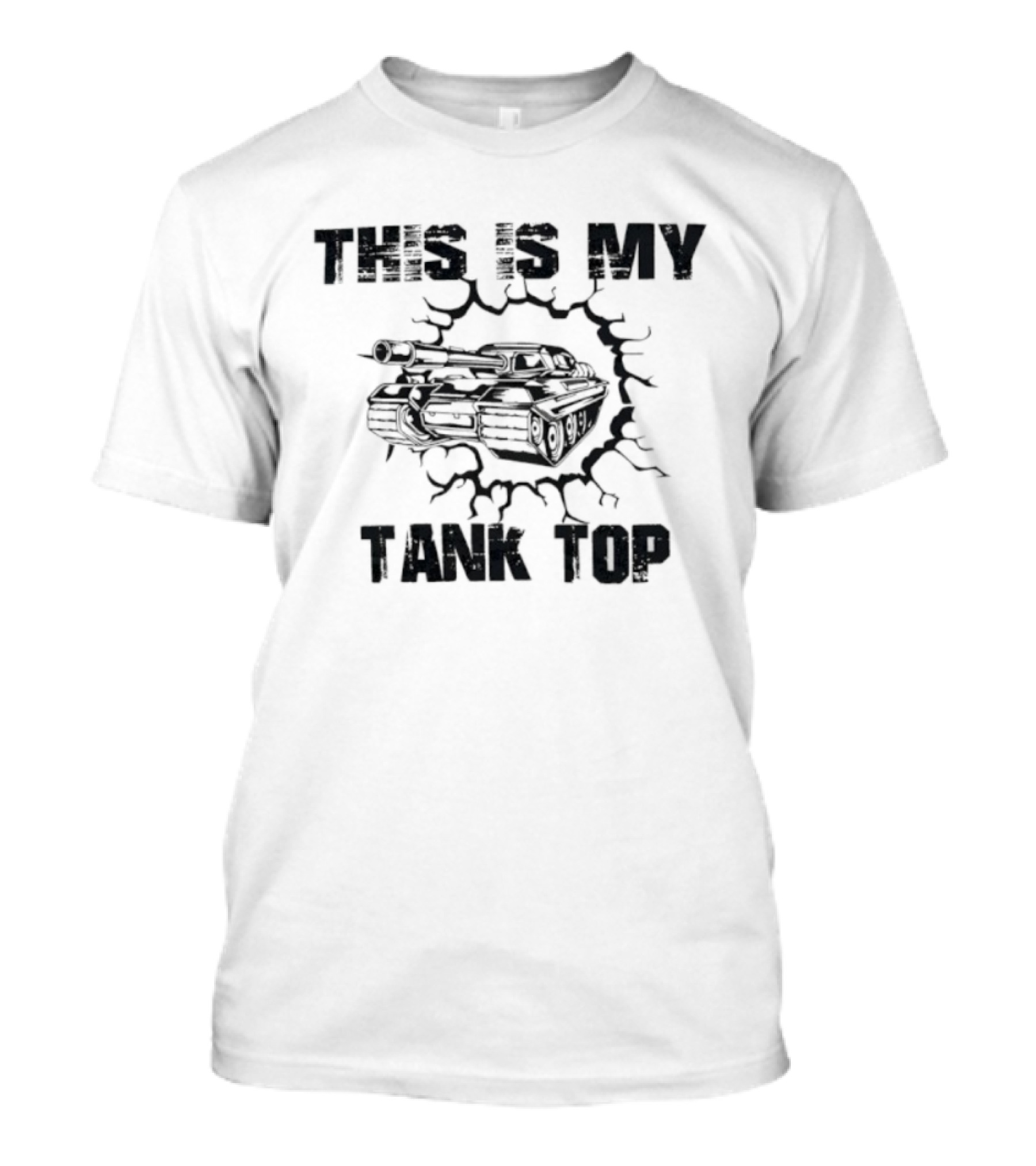 This Is My Military Humor Cracked Armor Style T-Shirt