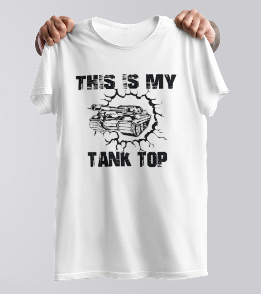 This Is My Military Humor Cracked Armor Style T-Shirt