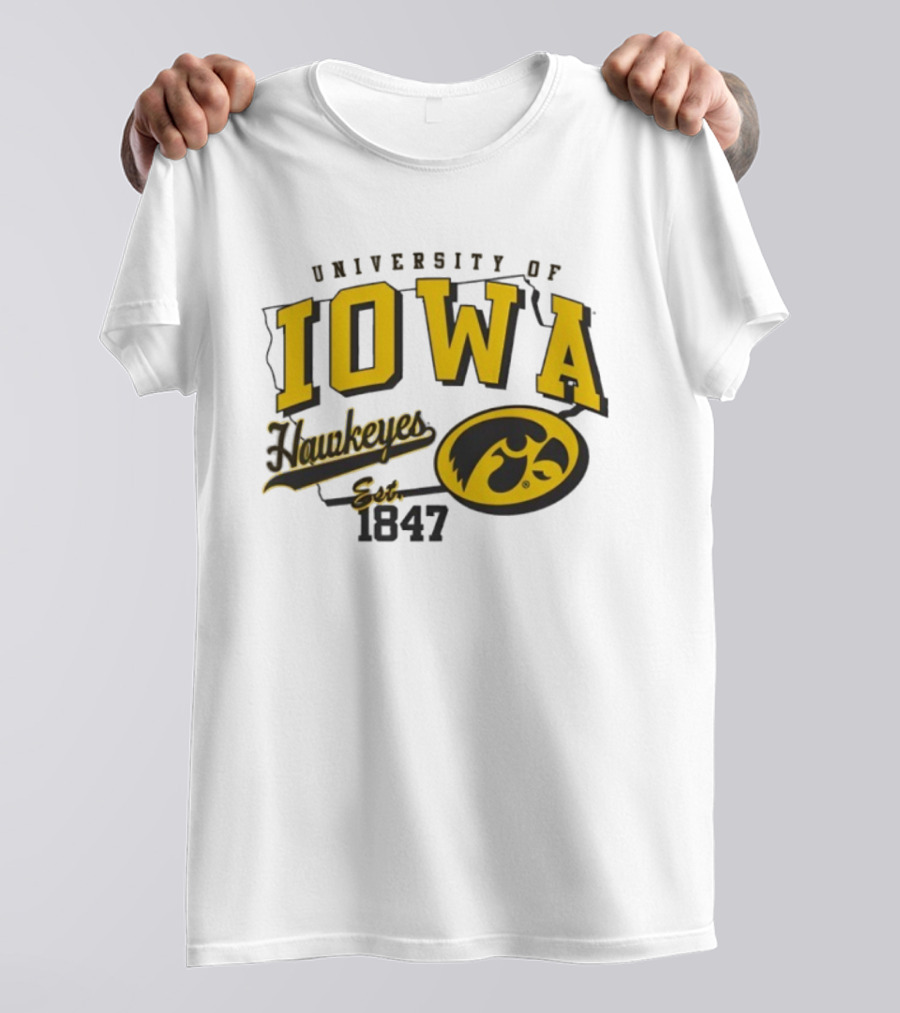 University Of Iowa Hawkeyes Est 1847 T-Shirt