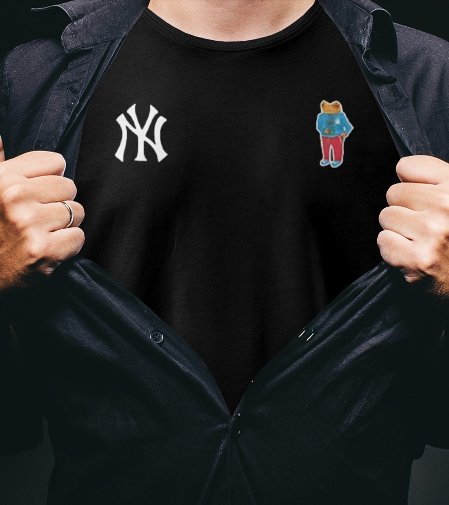 Bad Bunny New York Yankees Bear Blue Red Pants T-Shirt