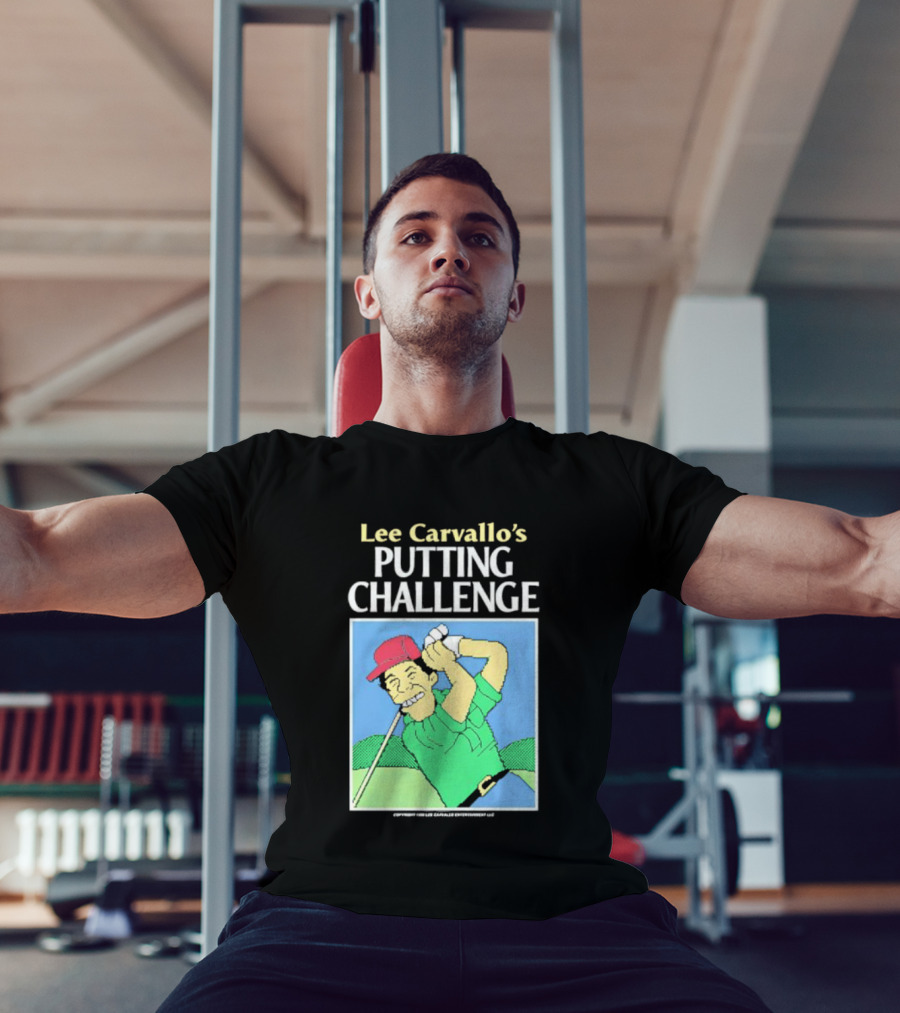 Lee Carvallo's Putting Challenge Retro Golfing Game Nostalgia T-Shirt