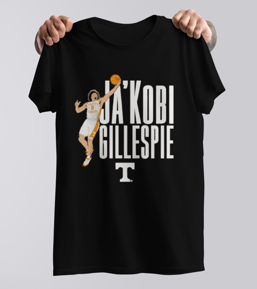 Ja’Kobi Gillespie Tennessee Basketball Pose T-Shirt