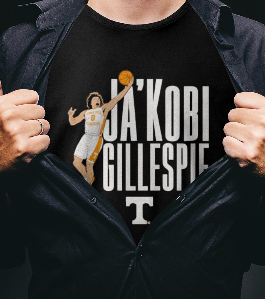 Ja’Kobi Gillespie Tennessee Basketball Pose T-Shirt
