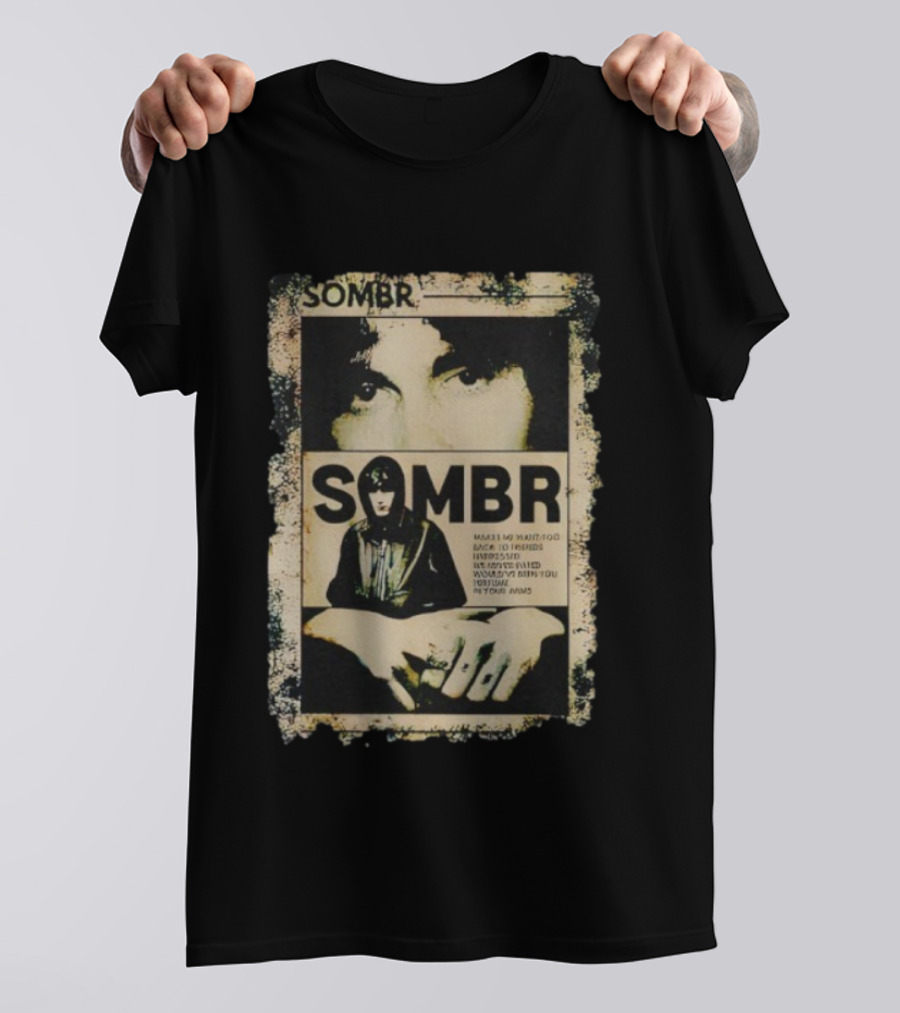 Vintage Retro 90s Sombr Grunge Style Iconic Music T-Shirt