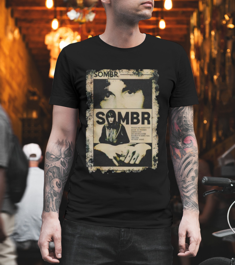 Vintage Retro 90s Sombr Grunge Style Iconic Music T-Shirt