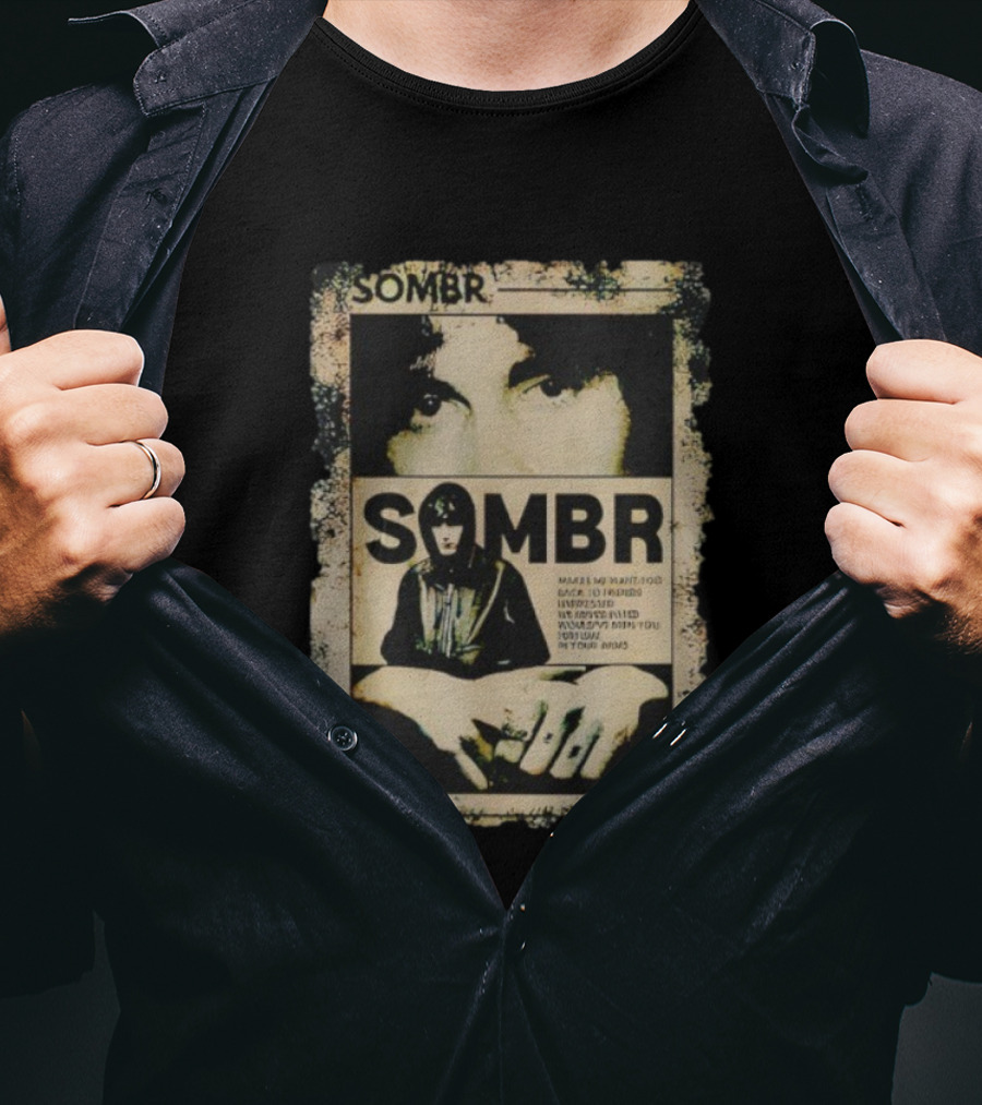 Vintage Retro 90s Sombr Grunge Style Iconic Music T-Shirt