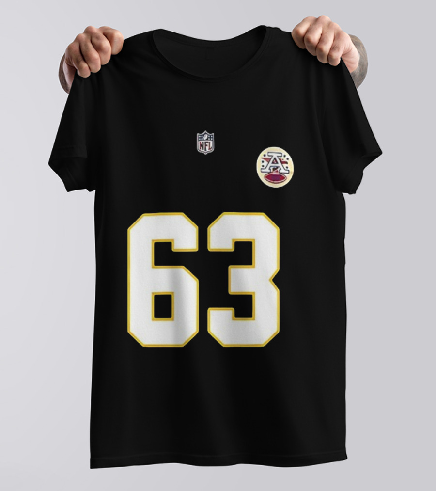 Kansas City Chiefs Bill Maas 63 NFL Team Number Signature T-Shirt