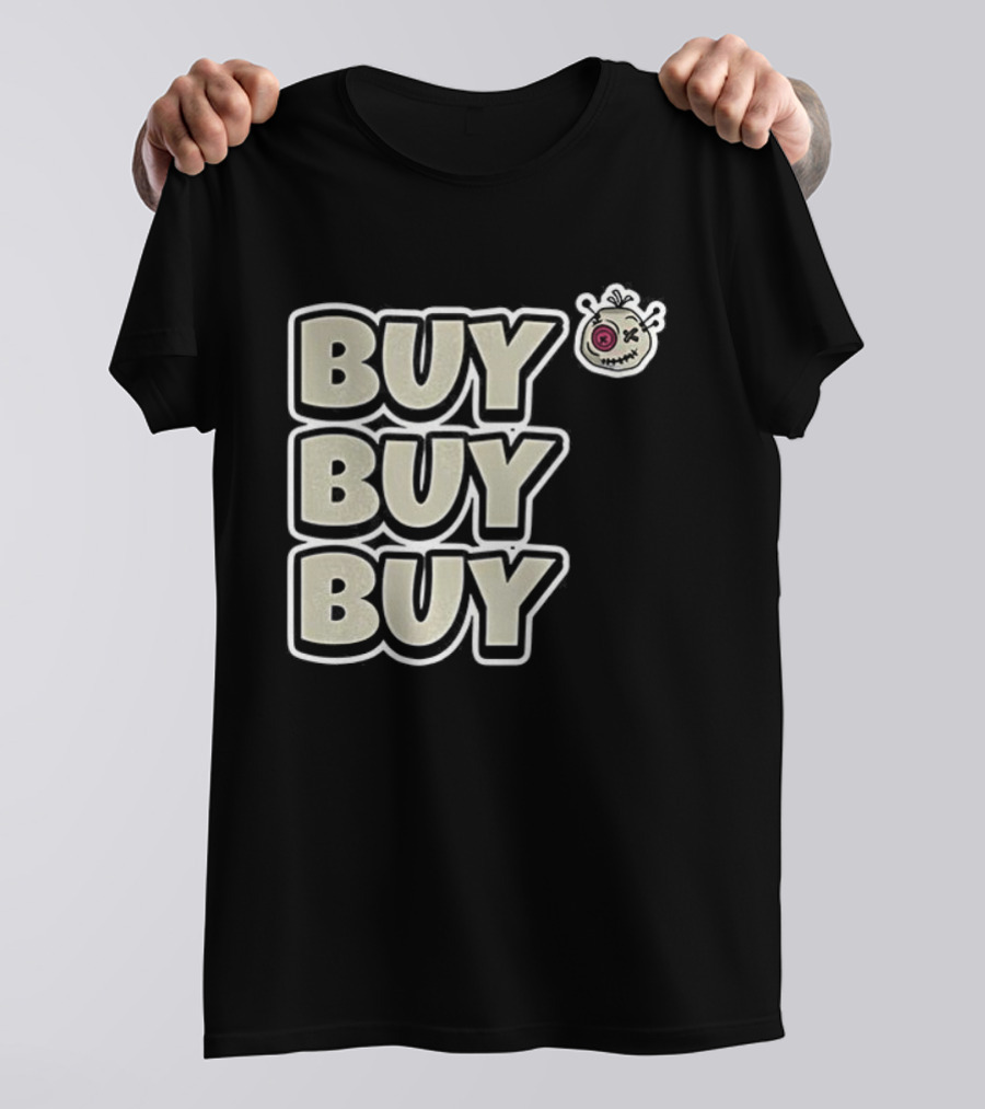 BUY BUY BUY Voodoo Token Eye Design T-Shirt