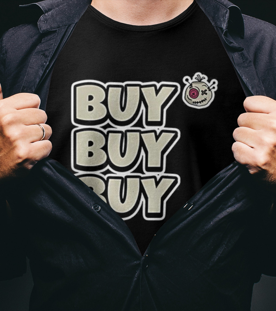 BUY BUY BUY Voodoo Token Eye Design T-Shirt