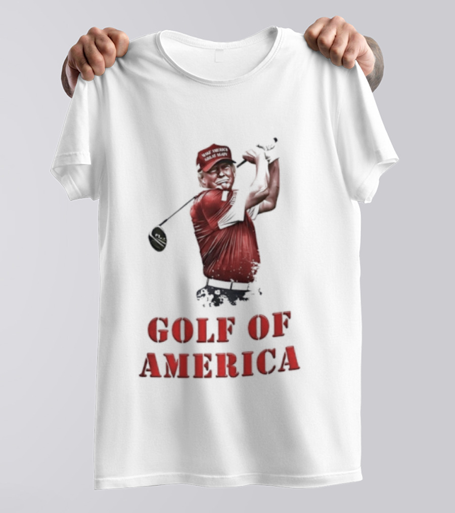 Donald Trump Make America Great Again Golf Of America Bright T-Shirt