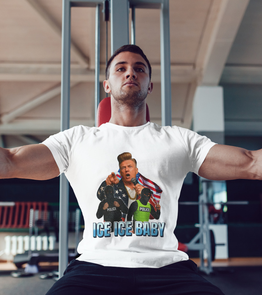 Donald Trump Ice Ice Baby American Flag Police Officers T-Shirt