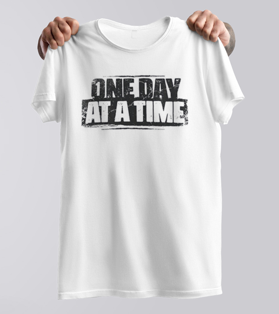 One Day At A Time Remember Fear Is An Obstacle Failure Is A Detour T-Shirt