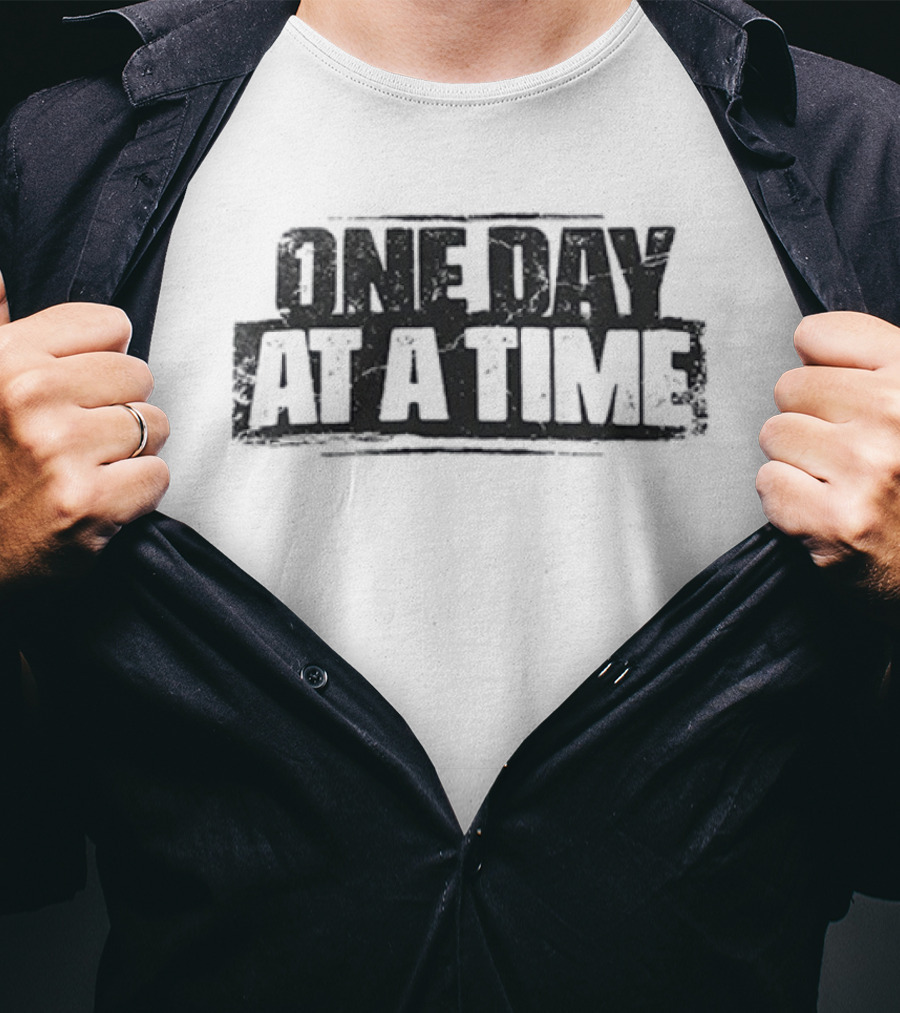 One Day At A Time Remember Fear Is An Obstacle Failure Is A Detour T-Shirt