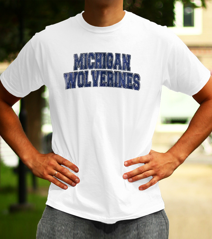 Michigan Wolverines Born With My Heart On My Sleeve Fire In My Soul T-Shirt