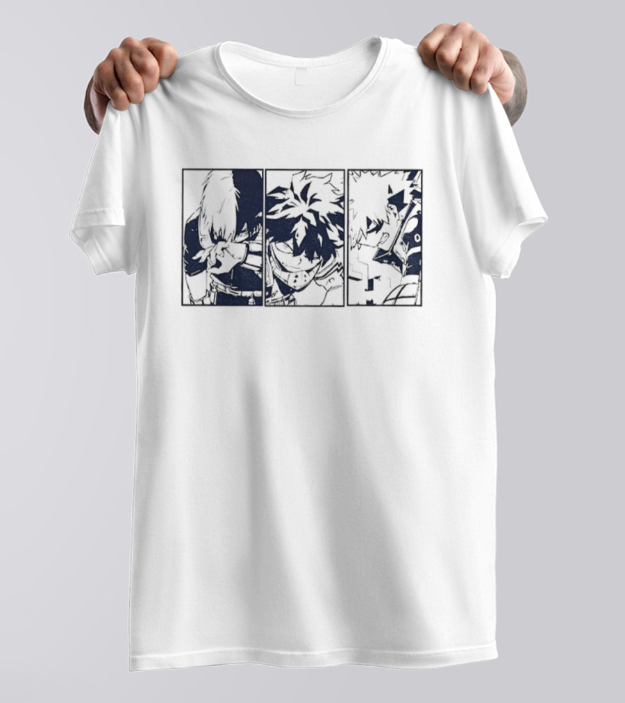 My Hero Academia Deku Bakugo Todoroki Anime Trio Dynamic S T-Shirt
