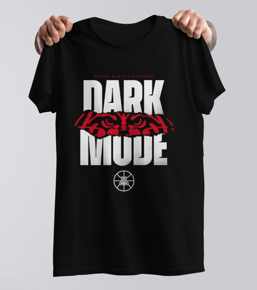 Arizona Wildcats Basketball Dark Mode Red Eye T-Shirt