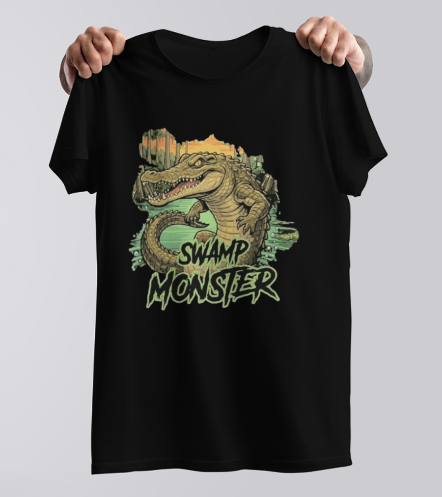 RAWWFISHING Swamp Monster Gator T-Shirt