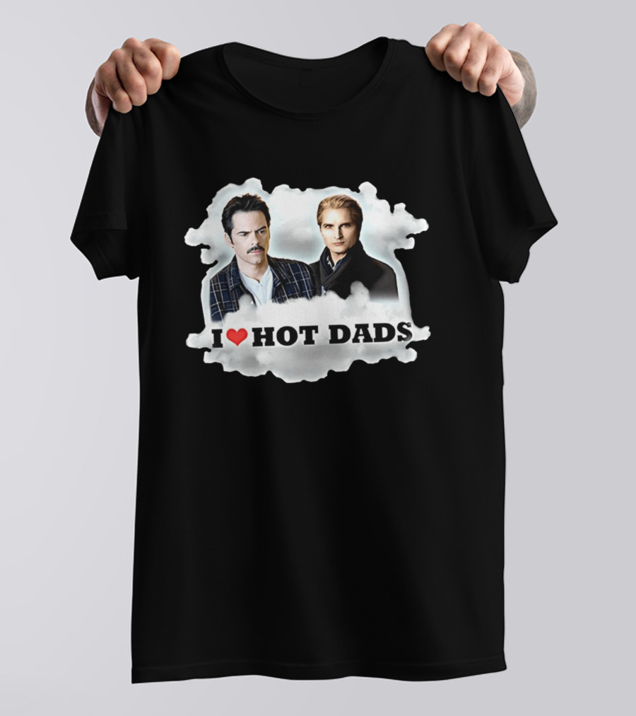 Twilight I Love Hot Dads Charlie Swan Carlisle Cullen T-Shirt