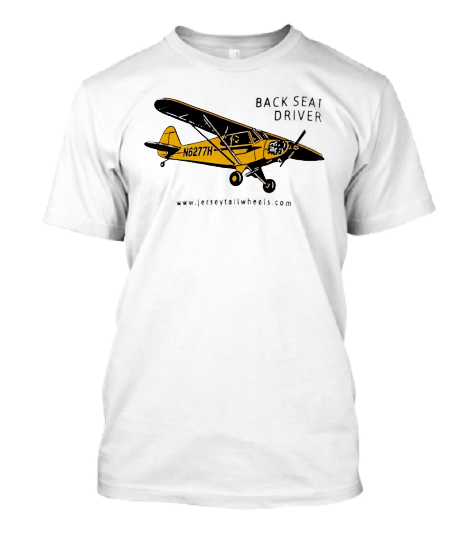 Back Seat Driver N6277H Yellow Aircraft T-Shirt