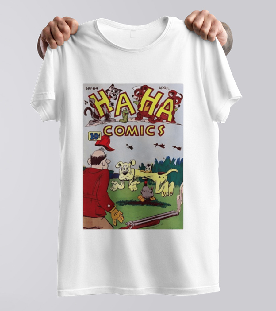 Ha Ha Comics No 64 April 10 Cent Vintage Cover T-Shirt