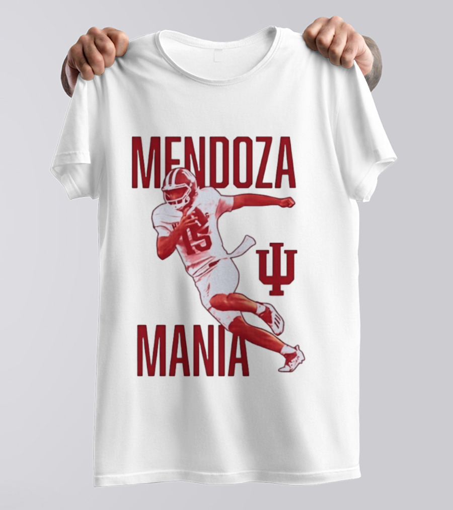 Mendoza Mania Indiana Hoosiers Football Player Action Icon IU T-Shirt