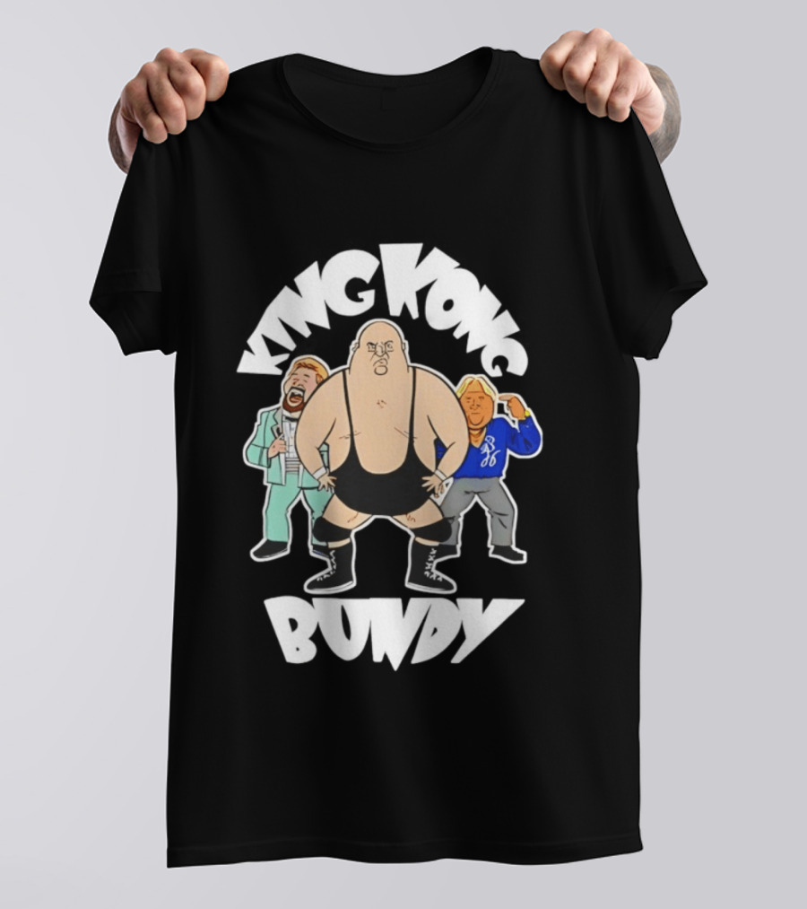 King Kong Bundy Wrestling Managers Cartoon T-Shirt