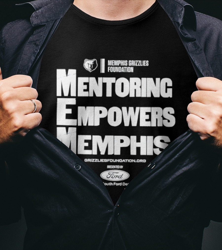 Mentoring Empowers Memphis Grizzlies Foundation Collaboration T-Shirt