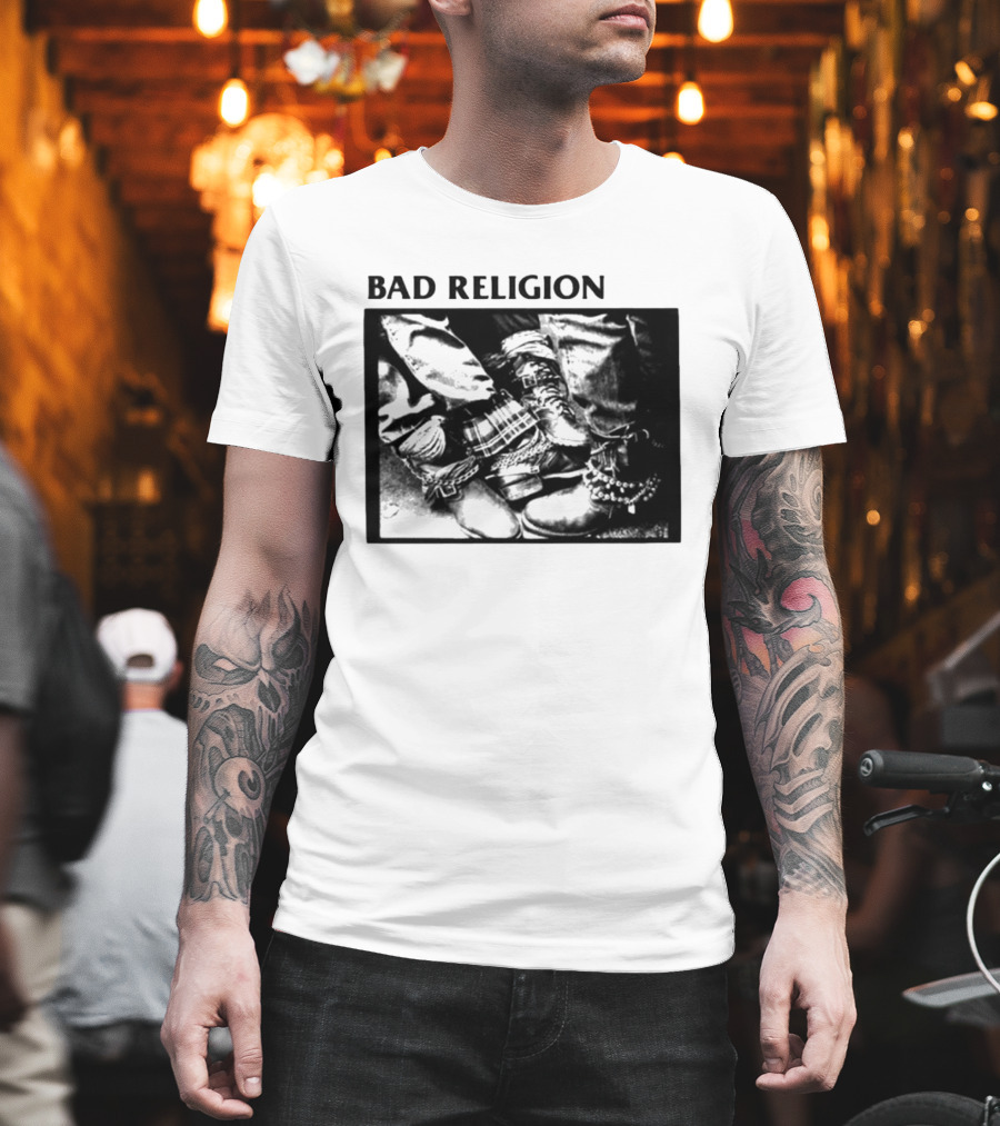 Bad Religion 80 85 Tour Punk Boots Denim Chains 2026 T-Shirt