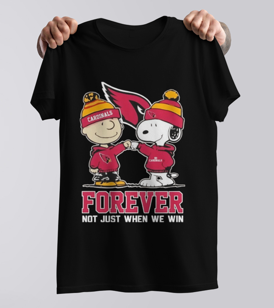 Peanut Snoopy Charlie Brown Cardinals Forever Not Just When We Win T-Shirt
