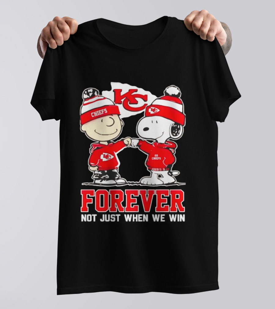 Peanut Snoopy Charlie Brown KC Chiefs Forever Not Just When We Win T-Shirt