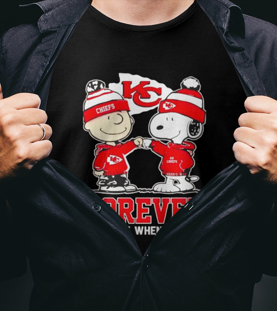 Peanut Snoopy Charlie Brown KC Chiefs Forever Not Just When We Win T-Shirt