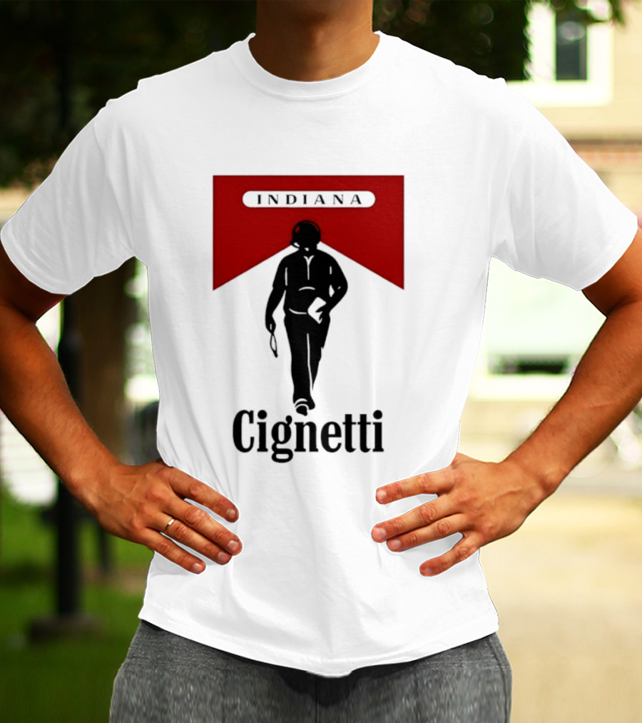 Indiana Cignetti Coach Marlboro Cigarette T-Shirt