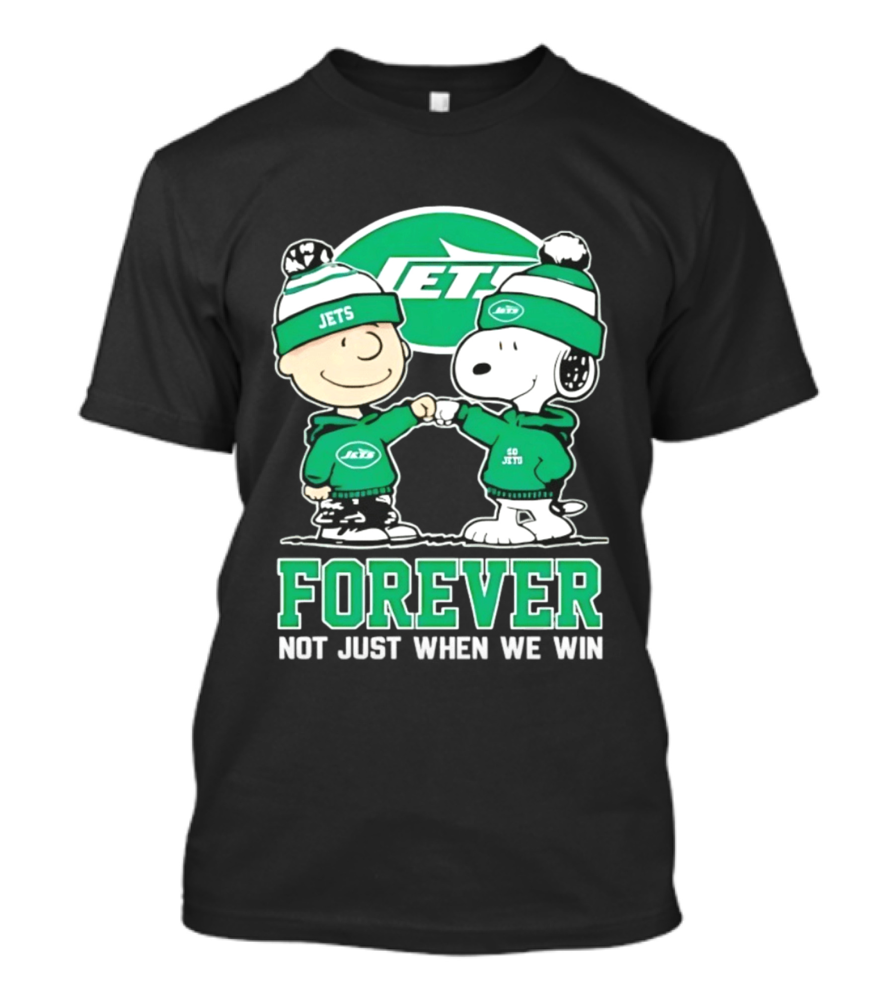 Peanuts Snoopy Charlie Brown Jets Forever Not Just When We Win T-Shirt