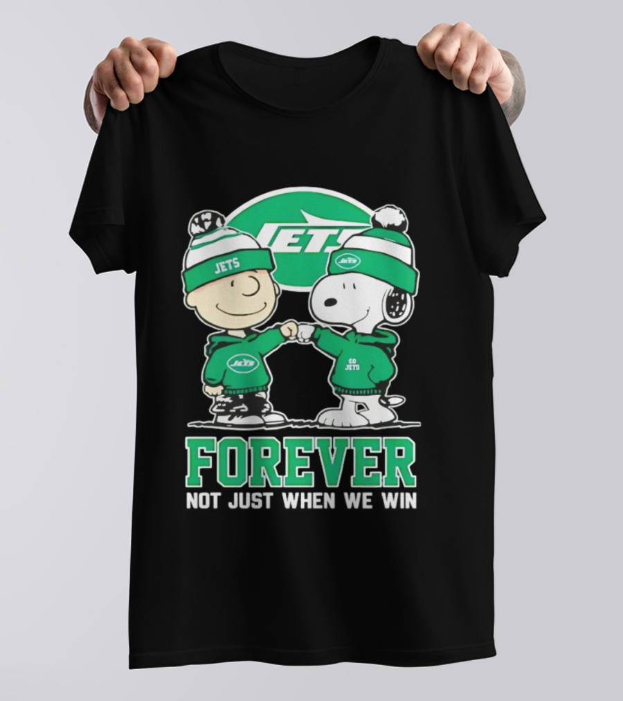 Peanuts Snoopy Charlie Brown Jets Forever Not Just When We Win T-Shirt