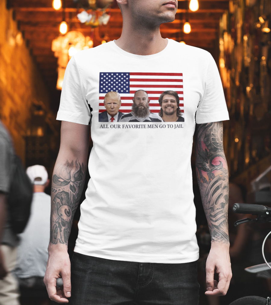 Trump Jeremy Best Kid Rock Favorite Men Jail USA Flag T-Shirt