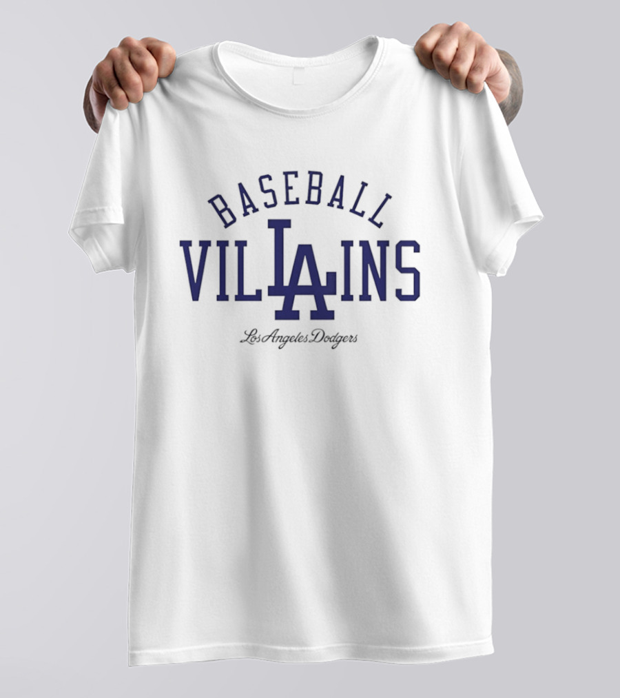 Los Angeles Dodgers Baseball Villains LA T-Shirt
