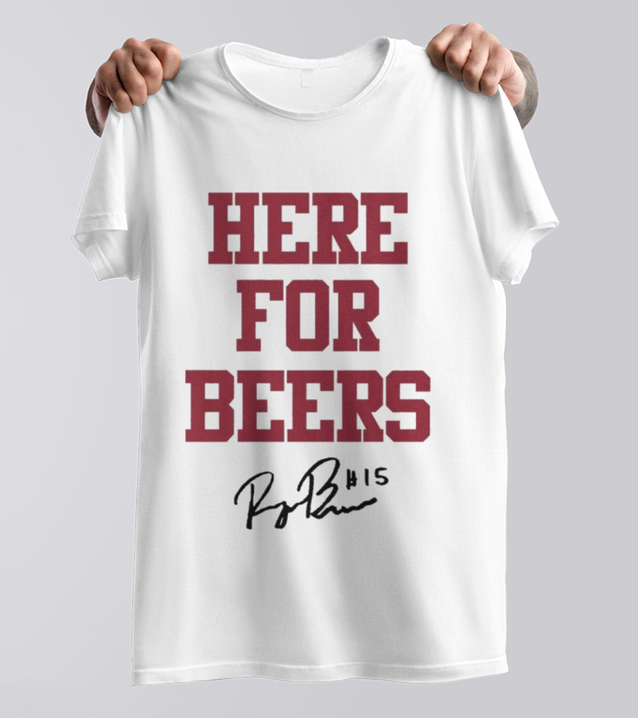 Raegan Beers Here For Beers #15 Oklahoma Sooners T-Shirt